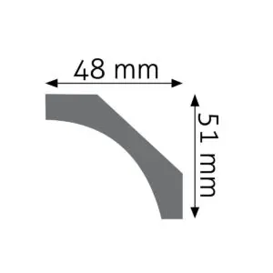 Elastyczne listwy przysufitowe w kuchni LGG-28F
