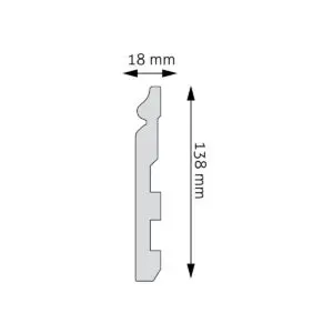 Listwa przypodłogowa wysoka LPC-24F