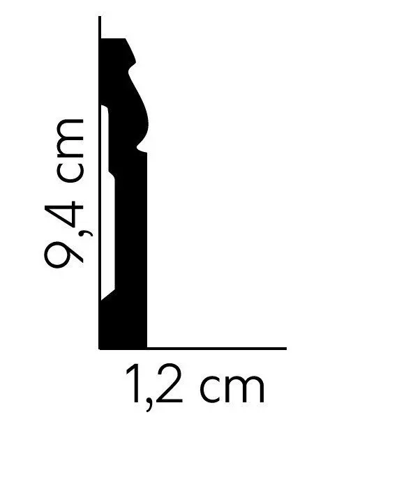 Listwa opaska drzwiowa biała MD094E Mardom Decor
