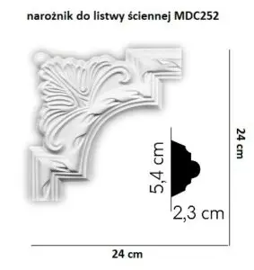Narożniki do listwy naściennej MDC252-11 Mardom Decor