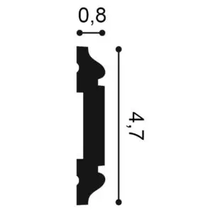 Giętkie listwy ozdobne na ścianę PX144F Orac Decor