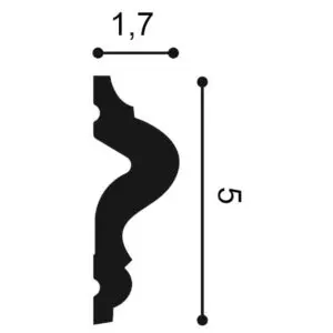 Listwy sztukateryjne na ścianę PX175F FLEX gięte