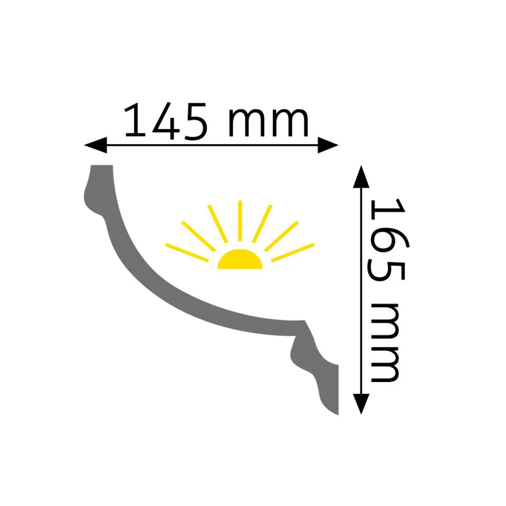 Listwa ozdobna na sufit LGG-14 Creativa - profil