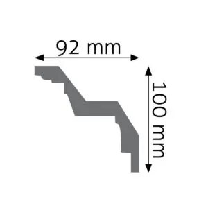 Listwa sufitowa zdobiona Creativa LGZ-03