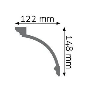 Listwa ozdobna sufitowa LGZ-15 Creativa