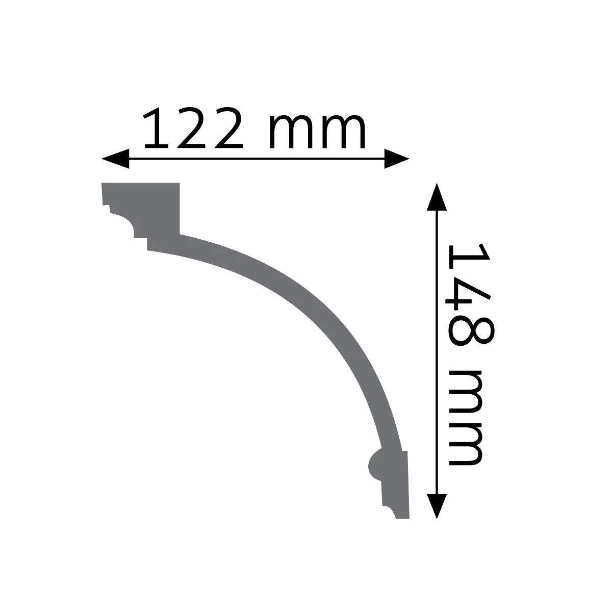 Listwa ozdobna sufitowa LGZ-15 Creativa