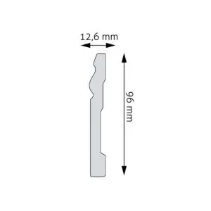 Wysokie listwy przypodłogowe LPC-08 Creativa
