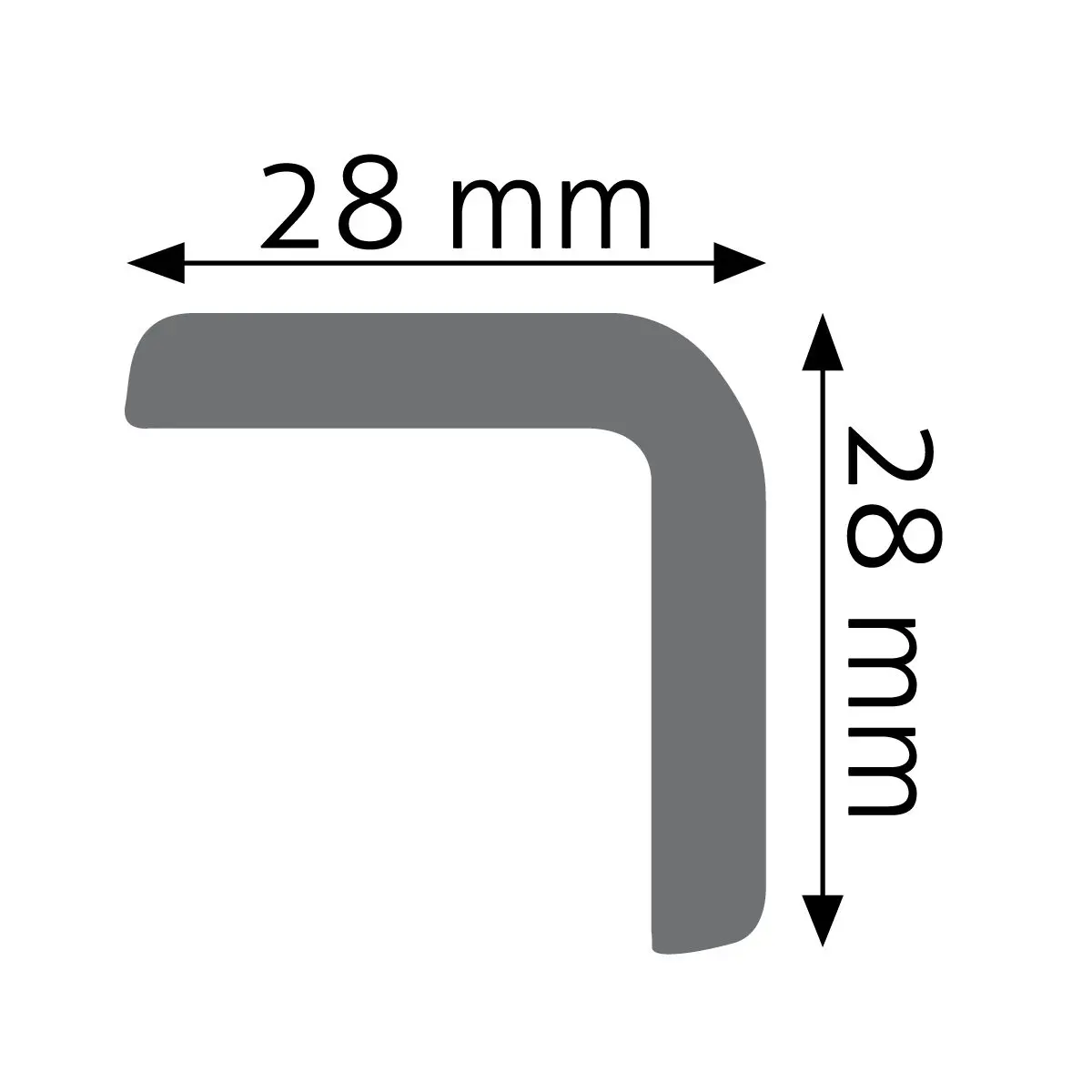 Kątownik ścienny prosty Creativa LPC-13
