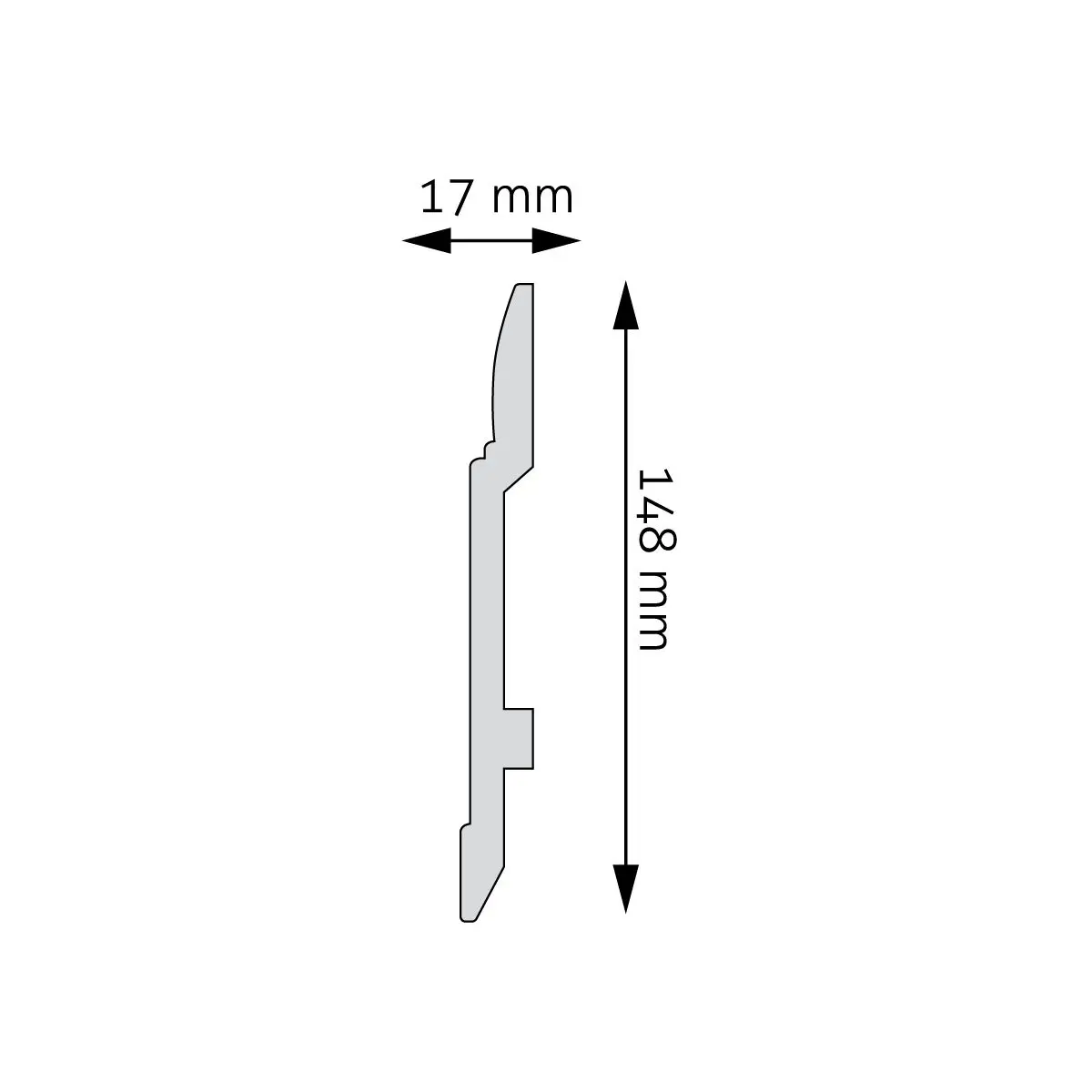 Listwa przypodłogowa klejona LPC-25 Creativa