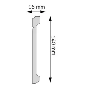 Wysokie listwy przypodłogowe LPC-30 Creativa