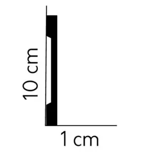 Listwa przypodłogowa do mebli kuchennych MD013P