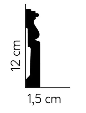 Listwa przypodłogowa 12 cm MD095 Mardom
