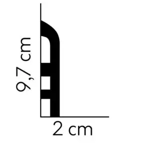 Listwa przypodłogowa z miejscem na kable MD355