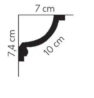 Listwa sztukateryjna sufitowa MDA121 Mardom Decor