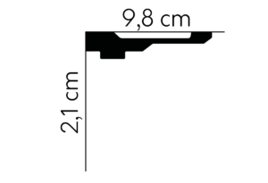 Sztukateria listwa sufitowa MDB165 Mardom