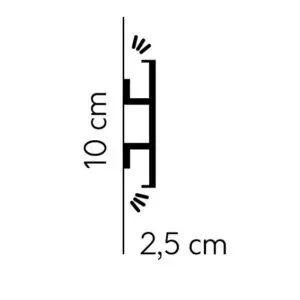Listwy LED ścienne QL017 Mardom Decor