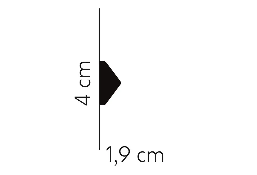 Listwa ścienna wąska QL023 Mardom Decor w aranżacji