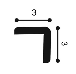 Listwa naścienna kątownik CX134 Panel ścienny ORAC Decor