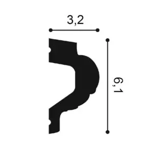 Listwy dekoracyjne na ścianie P3020 Orac Decor