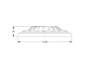 Rozeta na sufit R11 Orac Decor