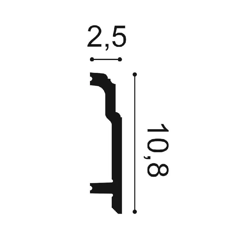 Listwy maskujące przypodłogowe SX155 Orac