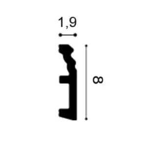 Listwa podłogowa na kable SX195 Orac Decor Listwa podłogowa na kable SX195 Orac Decor profil