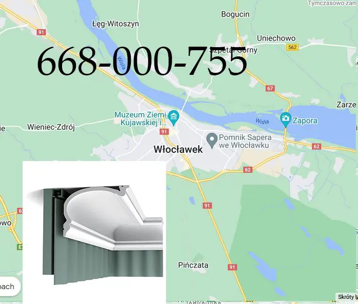 Listwa karniszowa Włocławek Listwa karniszowa Włocławek