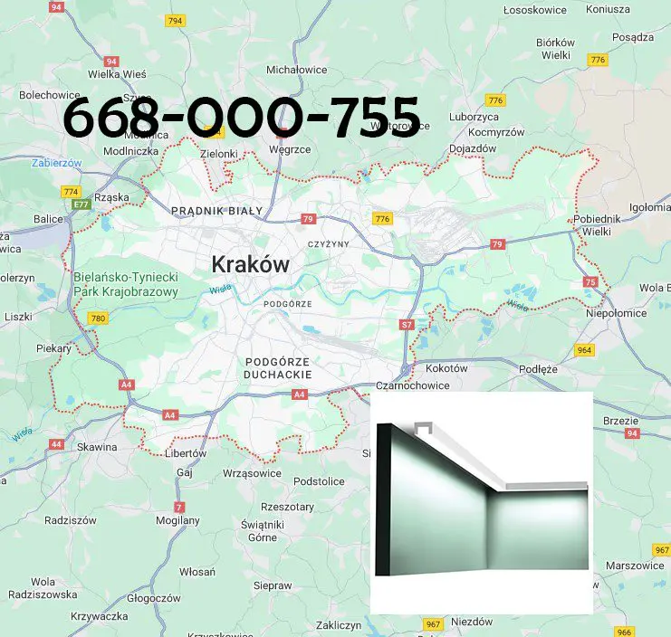 Listwy przysufitowe Kraków Listwy przysufitowe Kraków